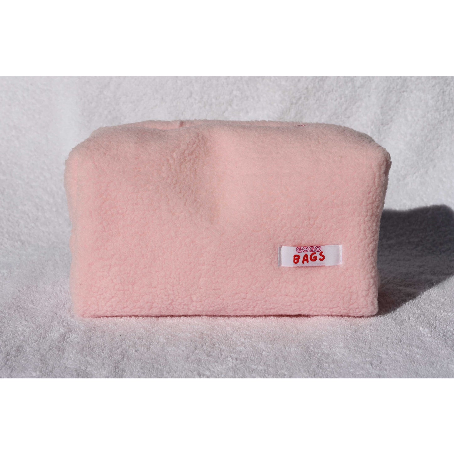 Pink Teddy Fur Cosmetic Case